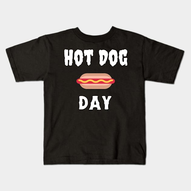 Hot Dog Day Kids T-Shirt by Success shopping